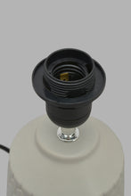 Load image into Gallery viewer, Redtag-White-Embossed-Ceramic-Table-Lamp-Category:Lamps,-Colour:White,-Filter:Home-Decor,-HARMONY,-HMW-HOM-Lighting,-New-In,-New-In-HMW-HOM,-Non-Sale,-Section:Homewares,-W22O-Home-Decor-
