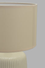 Load image into Gallery viewer, Redtag-White-Embossed-Ceramic-Table-Lamp-Category:Lamps,-Colour:White,-Filter:Home-Decor,-HARMONY,-HMW-HOM-Lighting,-New-In,-New-In-HMW-HOM,-Non-Sale,-Section:Homewares,-W22O-Home-Decor-