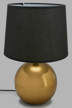 Load image into Gallery viewer, Redtag-Gold-Round-Base-Table-Lamp-Category:Lamps,-Colour:Gold,-Filter:Home-Decor,-HARMONY,-HMW-HOM-Lighting,-New-In,-New-In-HMW-HOM,-Non-Sale,-Section:Homewares,-W22O-Home-Decor-