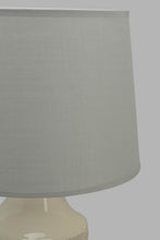 Load image into Gallery viewer, Redtag-Beige-Embossed-Ceramic-Table-Lamp-Category:Lamps,-Colour:Beige,-Filter:Home-Decor,-HARMONY,-HMW-HOM-Lighting,-New-In,-New-In-HMW-HOM,-Non-Sale,-Section:Homewares,-W22O-Home-Decor-