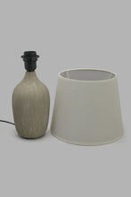 Load image into Gallery viewer, Redtag-Beige-Pattern-Ceramic-Table-Lamp-Category:Lamps,-Colour:Beige,-Filter:Home-Decor,-HARMONY,-HMW-HOM-Lighting,-New-In,-New-In-HMW-HOM,-Non-Sale,-Section:Homewares,-W22O-Home-Decor-