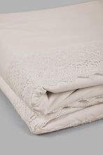 Load image into Gallery viewer, Redtag-Beige-2-Pieces-Duvet-Cover-Set-With-Lace-(Single-Size)-Category:Duvet-Covers,-Colour:Beige,-Filter:Home-Bedroom,-HMW-BED-Duvet-Covers,-LEGACY,-New-In,-New-In-HMW-BED,-Non-Sale,-S22C,-Section:Homewares-Home-Bedroom-