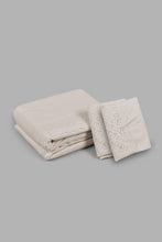 Load image into Gallery viewer, Redtag-Beige-3-Pieces-Duvet-Cover-Set-With-Lace-(Double-Size)-Category:Duvet-Covers,-Colour:Beige,-Filter:Home-Bedroom,-HMW-BED-Duvet-Covers,-LEGACY,-New-In,-New-In-HMW-BED,-Non-Sale,-S22C,-Section:Homewares-Home-Bedroom-