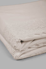 Load image into Gallery viewer, Redtag-Beige-3-Pieces-Duvet-Cover-Set-With-Lace-(Double-Size)-Category:Duvet-Covers,-Colour:Beige,-Filter:Home-Bedroom,-HMW-BED-Duvet-Covers,-LEGACY,-New-In,-New-In-HMW-BED,-Non-Sale,-S22C,-Section:Homewares-Home-Bedroom-