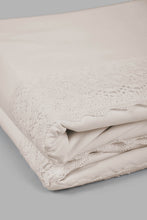 Load image into Gallery viewer, Redtag-Beige-3-Pieces-Duvet-Cover-Set-With-Lace
(King-Size)-Category:Duvet-Covers,-Colour:Beige,-Filter:Home-Bedroom,-HMW-BED-Duvet-Covers,-LEGACY,-New-In,-New-In-HMW-BED,-Non-Sale,-S22C,-Section:Homewares-Home-Bedroom-