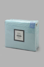 Load image into Gallery viewer, Redtag-Teal-3-Pieces-Duvet-Cover-Set-With-Lace-(Double-Size)-Category:Duvet-Covers,-Colour:Teal,-Filter:Home-Bedroom,-HMW-BED-Duvet-Covers,-New-In,-New-In-HMW-BED,-Non-Sale,-S22C,-Section:Homewares-Home-Bedroom-