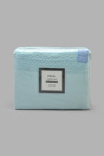Load image into Gallery viewer, Redtag-Teal-3-Pieces-Duvet-Cover-Set-With-Lace-(Double-Size)-Category:Duvet-Covers,-Colour:Teal,-Filter:Home-Bedroom,-HMW-BED-Duvet-Covers,-New-In,-New-In-HMW-BED,-Non-Sale,-S22C,-Section:Homewares-Home-Bedroom-