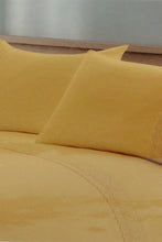Load image into Gallery viewer, Redtag-Yellow-3-Pieces-Duvet-Cover-Set-With-Lace-(Double-Size)-Category:Duvet-Covers,-Colour:Yellow,-Filter:Home-Bedroom,-HMW-BED-Duvet-Covers,-New-In,-New-In-HMW-BED,-Non-Sale,-S22C,-Section:Homewares-Home-Bedroom-