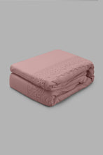Load image into Gallery viewer, Redtag-Pink-3-Pieces-Duvet-Cover-Set-With-Lace-(Double-Size)-Category:Duvet-Covers,-Colour:Pink,-Filter:Home-Bedroom,-HMW-BED-Duvet-Covers,-New-In,-New-In-HMW-BED,-Non-Sale,-S22C,-Section:Homewares-Home-Bedroom-