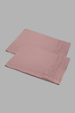Load image into Gallery viewer, Redtag-Pink-3-Pieces-Duvet-Cover-Set-With-Lace-(Double-Size)-Category:Duvet-Covers,-Colour:Pink,-Filter:Home-Bedroom,-HMW-BED-Duvet-Covers,-New-In,-New-In-HMW-BED,-Non-Sale,-S22C,-Section:Homewares-Home-Bedroom-