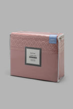 Load image into Gallery viewer, Redtag-Pink-3-Pieces-Duvet-Cover-Set-With-Lace-(Double-Size)-Category:Duvet-Covers,-Colour:Pink,-Filter:Home-Bedroom,-HMW-BED-Duvet-Covers,-New-In,-New-In-HMW-BED,-Non-Sale,-S22C,-Section:Homewares-Home-Bedroom-