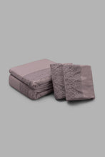 Load image into Gallery viewer, Redtag-Purple-3-Pieces-Duvet-Cover-Set-With-Lace-(Double-Size)-Category:Duvet-Covers,-Colour:Purple,-Filter:Home-Bedroom,-HMW-BED-Duvet-Covers,-New-In,-New-In-HMW-BED,-Non-Sale,-S22C,-Section:Homewares-Home-Bedroom-