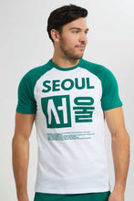 تنزيل الصورة على معرض الصور، Redtag-White-Raglan-Sleeve-T-Shirt-Raglan-T-Shirts-Men's-