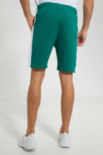 Load image into Gallery viewer, Redtag-Green-Terry-Short-Active-Shorts-Men's-