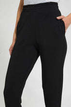 Load image into Gallery viewer, Redtag-Black-Plain-Jogger-With-Elasticated-Hem-Loungewear-Pants-Women's-