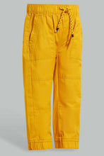 Load image into Gallery viewer, Redtag-Yellow-Biker-Jogger-Pants-Jogger-Fit-Infant-Boys-3 to 24 Months