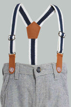 Load image into Gallery viewer, Redtag-Grey-Suspender-Oxford-Chino-Chino-Trousers-Infant-Boys-3 to 24 Months