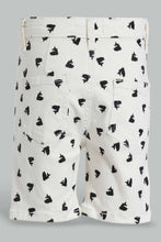 Load image into Gallery viewer, Redtag-White-Printed-Chino-Trouser-Short-Chino-Shorts-Infant-Boys-3 to 24 Months