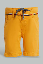 Load image into Gallery viewer, Redtag-Mustard-Trouser-Pull-On-Short-Chino-Shorts-Infant-Boys-3 to 24 Months