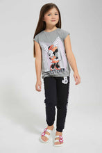 Load image into Gallery viewer, Redtag-Black-Minnie-Mouse-Active-Track-Pant-Category:Joggers,-Colour:Black,-Filter:Girls-(2-to-8-Yrs),-Girls-Joggers,-New-In,-New-In-GIR,-Non-Sale,-S22C,-Section:Kidswear,-TBL-Girls-