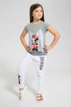 Load image into Gallery viewer, Redtag-White-Minnie-Mouse-Active-Track-Pant-Category:Joggers,-Colour:White,-Filter:Girls-(2-to-8-Yrs),-Girls-Joggers,-New-In,-New-In-GIR,-Non-Sale,-S22C,-Section:Kidswear,-TBL-Girls-