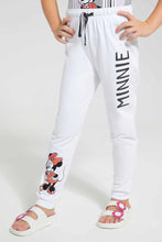Load image into Gallery viewer, Redtag-White-Minnie-Mouse-Active-Track-Pant-Category:Joggers,-Colour:White,-Filter:Girls-(2-to-8-Yrs),-Girls-Joggers,-New-In,-New-In-GIR,-Non-Sale,-S22C,-Section:Kidswear,-TBL-Girls-