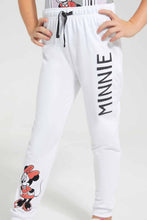 Load image into Gallery viewer, Redtag-White-Minnie-Mouse-Active-Track-Pant-Category:Joggers,-Colour:White,-Filter:Girls-(2-to-8-Yrs),-Girls-Joggers,-New-In,-New-In-GIR,-Non-Sale,-S22C,-Section:Kidswear,-TBL-Girls-