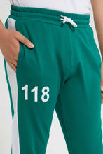 Load image into Gallery viewer, Redtag-Green-Cut-&-Sew-Active-Pant-Joggers-Senior-Boys-9 to 14 Years