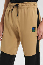 Load image into Gallery viewer, Redtag-Lt.-Beige-Biker-Knee-Jogger-Pant-Joggers-Senior-Boys-9 to 14 Years