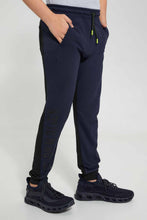 Load image into Gallery viewer, Redtag-Navy-Plain-Jogger-Pant-Joggers-Senior-Boys-9 to 14 Years