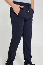 Load image into Gallery viewer, Redtag-Navy-Plain-Jogger-Pant-Joggers-Senior-Boys-9 to 14 Years