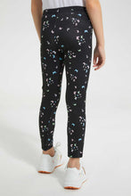 تنزيل الصورة على معرض الصور، Redtag-Black-Aop-Legging-Jeggings-Girls-2 to 8 Years