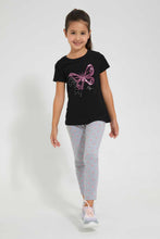 تنزيل الصورة على معرض الصور، Redtag-Grey-Aop-Legging-Jeggings-Girls-2 to 8 Years