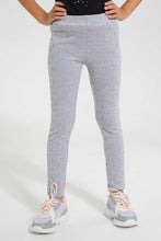 تنزيل الصورة على معرض الصور، Redtag-Grey-Aop-Legging-Jeggings-Girls-2 to 8 Years