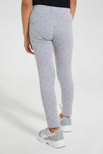 تنزيل الصورة على معرض الصور، Redtag-Grey-Aop-Legging-Jeggings-Girls-2 to 8 Years