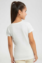 تنزيل الصورة على معرض الصور، Redtag-Cream-T-Shirt-With-Placment-Print-Graphic-T-Shirts-Girls-2 to 8 Years