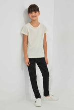تنزيل الصورة على معرض الصور، Redtag-Cream-Girls-Jacquard-T-Shirt-Plain-T-Shirts-Girls-2 to 8 Years