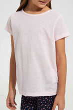 تنزيل الصورة على معرض الصور، Redtag-Pink-Girls-Jacquard-T-Shirt-Plain-T-Shirts-Girls-2 to 8 Years