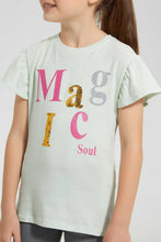 Load image into Gallery viewer, Redtag-Mint-Girls-Sequins-T-Shirt-Embellished-T-Shirts-Girls-2 to 8 Years
