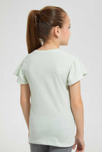 Load image into Gallery viewer, Redtag-Mint-Girls-Sequins-T-Shirt-Embellished-T-Shirts-Girls-2 to 8 Years