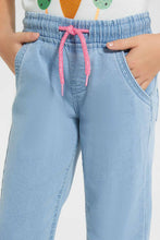 تنزيل الصورة على معرض الصور، Redtag-Lt.-Wash-Girls-Jogger-Jeans-Baggy-Fit-Girls-2 to 8 Years