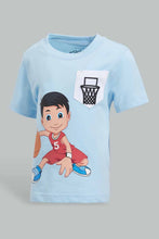Load image into Gallery viewer, Redtag-Aqua-Basket-Ball-Casual-Set-(2-Pack)-Sets-Infant-Boys-3 to 24 Months