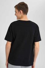 Load image into Gallery viewer, Redtag-Black-Pique-Sweatshirt-BSR-Sweatshirts,-Category:Sweatshirts,-Colour:Black,-Filter:Senior-Boys-(9-to-14-Yrs),-New-In,-New-In-BSR,-Non-Sale,-S22D,-Section:Kidswear--