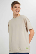 Load image into Gallery viewer, Redtag-Beige-Pique-Sweatshirt-BSR-Sweatshirts,-Category:Sweatshirts,-Colour:Beige,-Filter:Senior-Boys-(9-to-14-Yrs),-New-In,-New-In-BSR,-Non-Sale,-S22D,-Section:Kidswear--