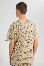 تنزيل الصورة على معرض الصور، Redtag-Black-Splatter-Sweatshirt-Sweatshirts-Senior-Boys-9 to 14 Years
