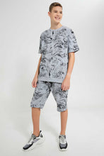 Load image into Gallery viewer, Redtag-Grey-Mel-Marble-Sweatshirt-Sweatshirts-Senior-Boys-9 to 14 Years