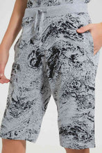 تنزيل الصورة على معرض الصور، Redtag-Grey-Mel-Marble-Shorts-(Ast)-Denim-Shorts-Senior-Boys-9 to 14 Years