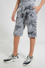 تنزيل الصورة على معرض الصور، Redtag-Grey-Mel-Marble-Shorts-(Ast)-Denim-Shorts-Senior-Boys-9 to 14 Years