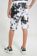 تنزيل الصورة على معرض الصور، Redtag-White-&-Black-Tye-Dye-Shorts-(Ast)-Denim-Shorts-Senior-Boys-9 to 14 Years