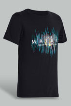 Load image into Gallery viewer, Redtag-Black-Matrix-Top-Nightsuit-Pyjama-Sets-Senior-Boys-9 to 14 Years